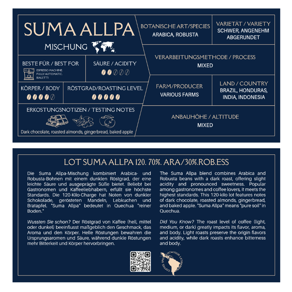 Kaphiy Suma Allpa (Mischung) Bohnen 350g