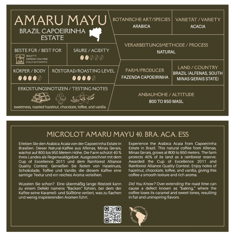 Kaphiy Amaru Mayu (Brasil) Bohnen 350g